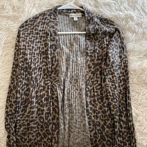 Rebecca Malone cheetah cardigan
